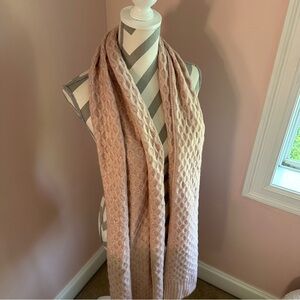 Express Blush Cable Knit Scarf